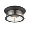 Z-Lite Sonna 3 Light Flush Mount, Matte Black And Clear Seedy 727F16-MB - alternate 5